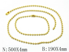 HY Wholesale Stainless Steel 316L Necklaces Bracelets Sets-HH01N159