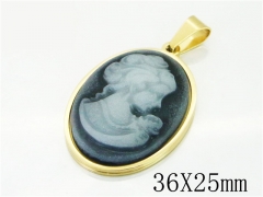 HY Wholesale 316L Stainless Steel Jewelry Popular Pendant-HY12P1181KLS