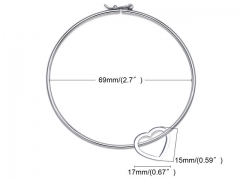 HY Wholesale Stainless Steel 316L Fashion Bangle-HY0067B342