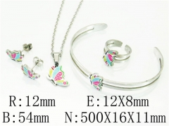 HY Wholesale Jewelry 316L Stainless Steel Earrings Necklace Jewelry Set-HY12S1196HJS