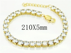 HY Wholesale Leather Bracelets 316L Stainless Steel Jewelry Bracelets-HY59B0857HHQ
