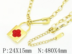 HY Wholesale Necklaces Stainless Steel 316L Jewelry Necklaces-HY80N0519PL