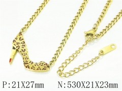 HY Wholesale Necklaces Stainless Steel 316L Jewelry Necklaces-HY80N0518HBB