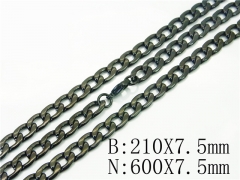 HY Wholesale Stainless Steel 316L Necklaces Bracelets Sets-HY40S0502HLW