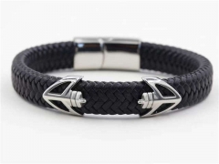HY Wholesale Leather Bracelets Jewelry Popular Leather Bracelets-HY0129B123
