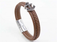 HY Wholesale Leather Bracelets Jewelry Popular Leather Bracelets-HY0129B116