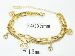 HY Wholesale Bracelets 316L Stainless Steel Jewelry Bracelets-HY26B0107NE