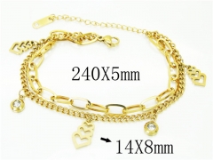 HY Wholesale Bracelets 316L Stainless Steel Jewelry Bracelets-HY26B0129NS