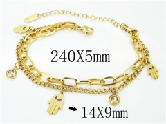 HY Wholesale Bracelets 316L Stainless Steel Jewelry Bracelets-HY26B0095NZ