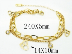HY Wholesale Bracelets 316L Stainless Steel Jewelry Bracelets-HY26B0099NS