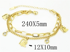 HY Wholesale Bracelets 316L Stainless Steel Jewelry Bracelets-HY26B0094NX