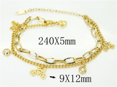 HY Wholesale Bracelets 316L Stainless Steel Jewelry Bracelets-HY26B0113NB