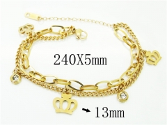 HY Wholesale Bracelets 316L Stainless Steel Jewelry Bracelets-HY26B0122NQ