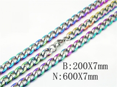 HY Wholesale Stainless Steel 316L Necklaces Bracelets Sets-HY40S0517HNL