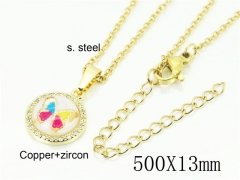 HY Wholesale Necklaces Stainless Steel 316L Jewelry Necklaces-HY54N0607MLD
