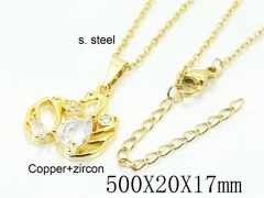 HY Wholesale Necklaces Stainless Steel 316L Jewelry Necklaces-HY54N0611MLS