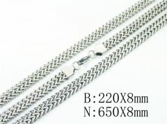 HY Wholesale Stainless Steel 316L Necklaces Bracelets Sets-HY61S0631INL