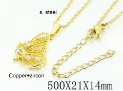 HY Wholesale Necklaces Stainless Steel 316L Jewelry Necklaces-HY54N0612MX