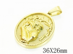 HY Wholesale Pendant 316L Stainless Steel Jewelry Pendant-HY22P1087HHV
