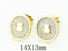 HY Wholesale Earrings 316L Stainless Steel Earrings-HY90E0378HME