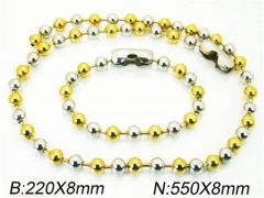 HY Wholesale Stainless Steel 316L Necklaces Bracelets Sets-HY01S0200HN