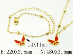 HY Wholesale Stainless Steel 316L Necklaces Bracelets Sets-HY91S1450HIF