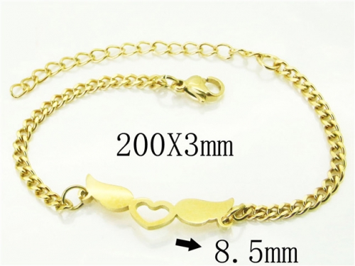 HY Wholesale Bracelets 316L Stainless Steel Jewelry Bracelets-HY49B0019KB