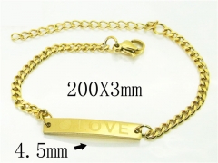 HY Wholesale Bracelets 316L Stainless Steel Jewelry Bracelets-HY49B0023KW