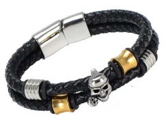 HY Wholesale Leather Bracelets Jewelry Popular Leather Bracelets-HY0143B0203