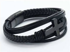 HY Wholesale Leather Bracelets Jewelry Popular Leather Bracelets-HY0143B0141