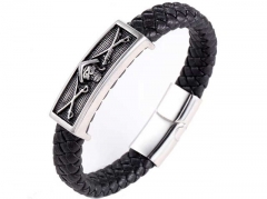 HY Wholesale Leather Bracelets Jewelry Popular Leather Bracelets-HY0143B0166