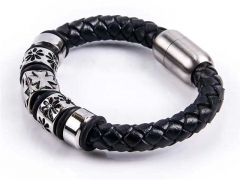 HY Wholesale Leather Bracelets Jewelry Popular Leather Bracelets-HY0143B0225
