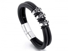 HY Wholesale Leather Bracelets Jewelry Popular Leather Bracelets-HY0143B0184