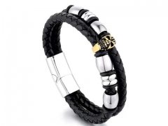 HY Wholesale Leather Bracelets Jewelry Popular Leather Bracelets-HY0143B0182
