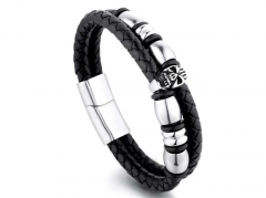 HY Wholesale Leather Bracelets Jewelry Popular Leather Bracelets-HY0143B0181