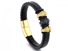 HY Wholesale Leather Bracelets Jewelry Popular Leather Bracelets-HY0143B0173