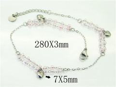 HY Wholesale Anklet Stainless Steel 316L Fashion Jewelry-HY54B0505MLW