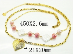 HY Wholesale Necklaces Stainless Steel 316L Jewelry Necklaces-HY80N0650HSL