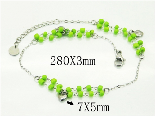 HY Wholesale Anklet Stainless Steel 316L Fashion Jewelry-HY54B0502MLV