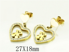 HY Wholesale Earrings 316L Stainless Steel Popular Jewelry Earrings-HY80E0709NLD