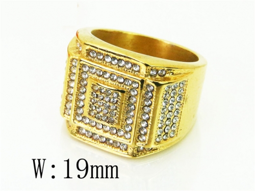 HY Wholesale Popular Rings Jewelry Stainless Steel 316L Rings-HY72R0012HIQ