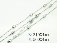 HY Wholesale Jewelry 316L Stainless Steel Earrings Necklace Jewelry Set-HY70S0515JL