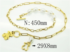 HY Wholesale Necklaces Stainless Steel 316L Jewelry Necklaces-HY80N0645OL