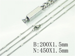 HY Wholesale Jewelry 316L Stainless Steel Earrings Necklace Jewelry Set-HY70S0518JL