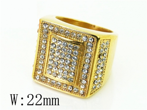HY Wholesale Popular Rings Jewelry Stainless Steel 316L Rings-HY72R0013HIF