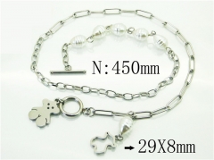 HY Wholesale Necklaces Stainless Steel 316L Jewelry Necklaces-HY80N0644NL