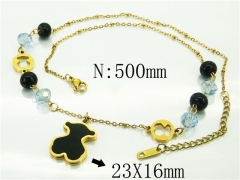 HY Wholesale Necklaces Stainless Steel 316L Jewelry Necklaces-HY80N0651OW