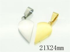 HY Wholesale Pendant Jewelry 316L Stainless Steel Jewelry Pendant-HY59P1122MQ