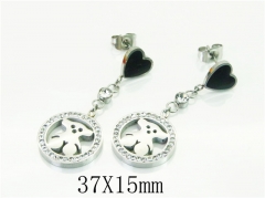 HY Wholesale Earrings 316L Stainless Steel Popular Jewelry Earrings-HY80E0769ND