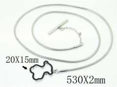HY Wholesale Necklaces Stainless Steel 316L Jewelry Necklaces-HY90N0282HIF
